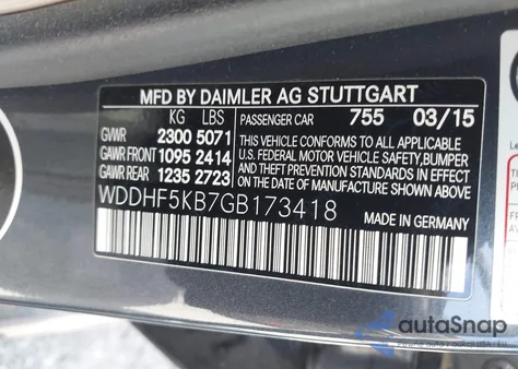 2016 Mercedes-Benz E 350 z USA, uszkodzony, nr VIN WDDHF5KB7GB173418